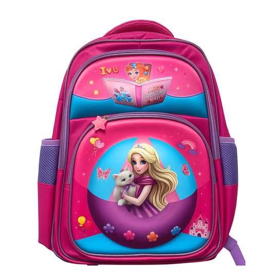 Mochila Princesa y Gatito (Mediana)