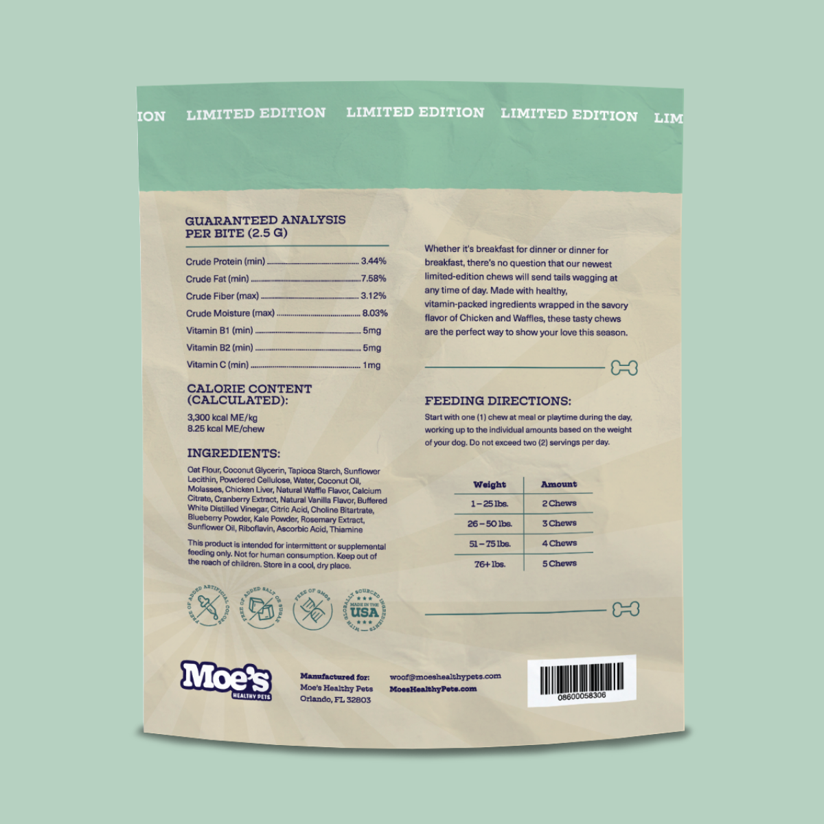 Chicken and Waffles Chews