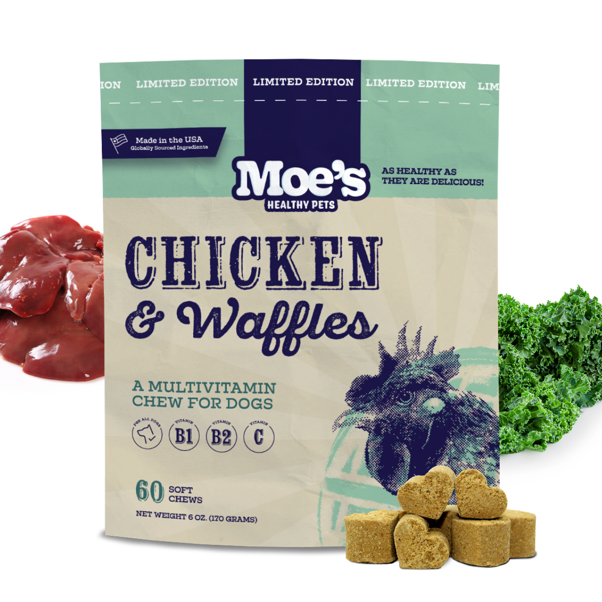 Chicken and Waffles Chews