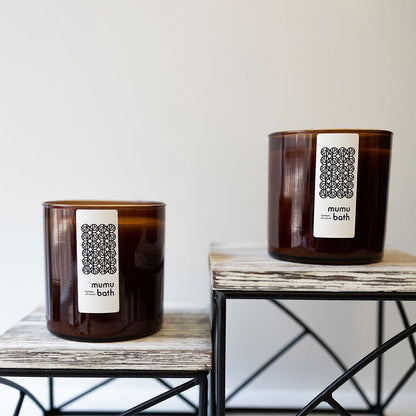 Luxe Natural Scented Candle in Amber Jar- Mt. Ali Taiwanese Tea