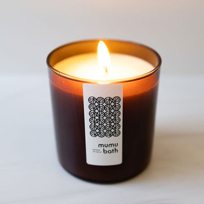 Luxe Natural Scented Candle in Amber Jar- Mt. Ali Taiwanese Tea