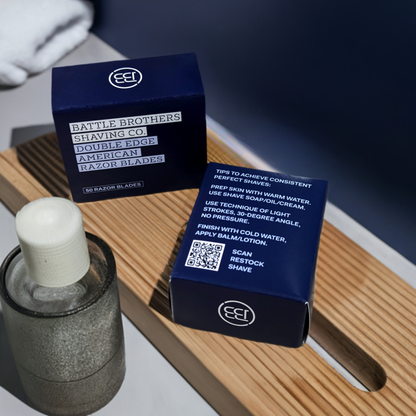 Made in U.S.A. Double Edge Safety Razor Blades - Pack of 50