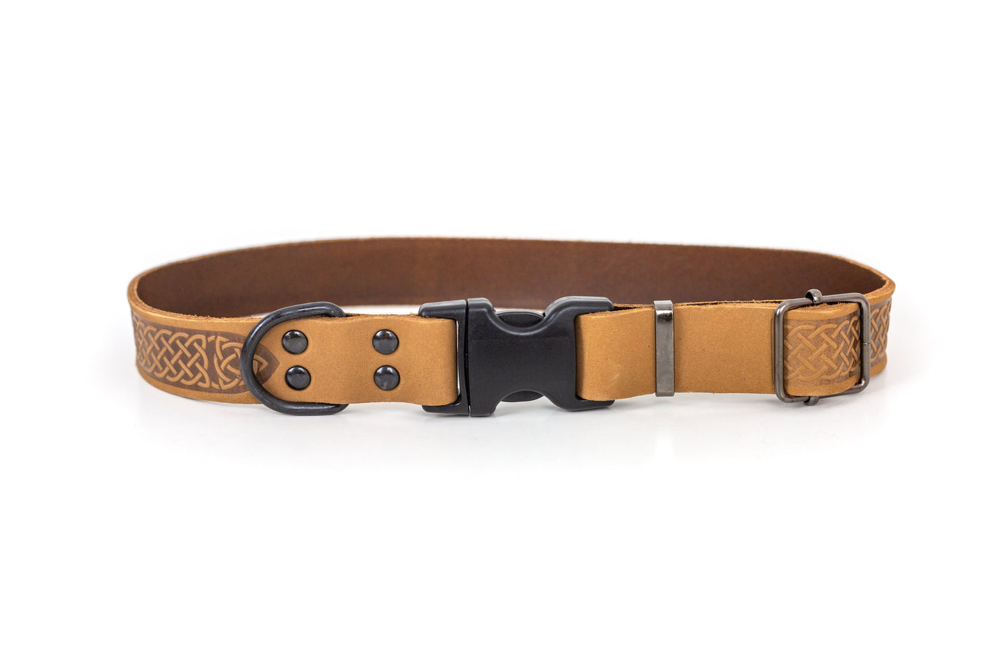 Celtic Sport Quick-Release Leather Dog Collar
