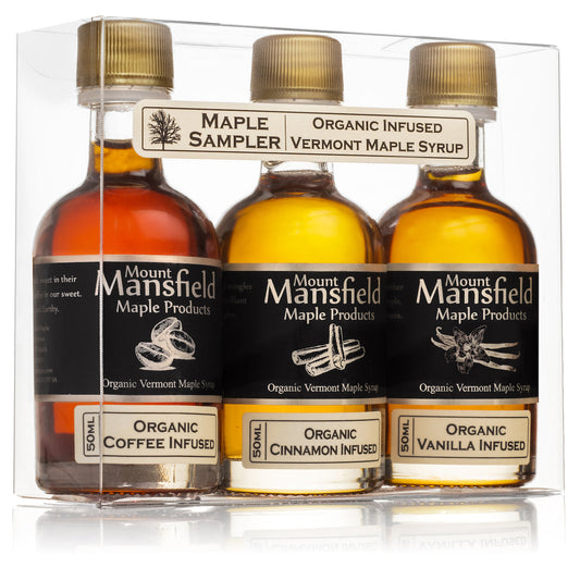 3 pack Infused Vermont Maple Syrup Sampler Set