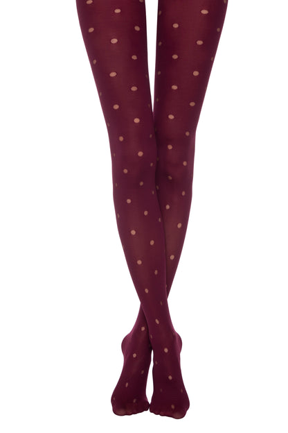 Conte Enjoy 50 Den - Fantasy Opaque Women's Tights with Sheer Polka Dots (19С-241СП)