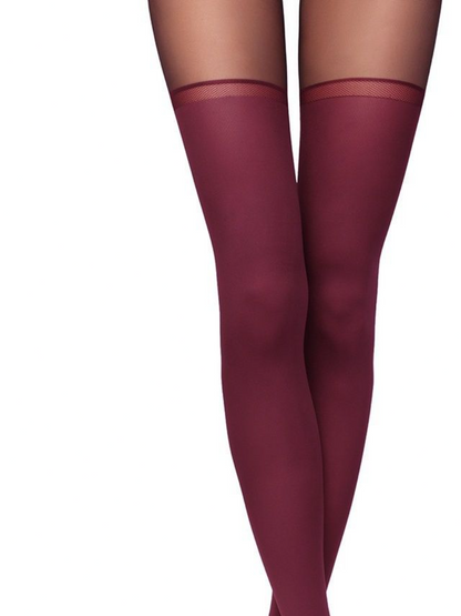 Conte Chance 50 Den - Fantasy Opaque Women's Tights with Imitation Golfs (16С-136СП)