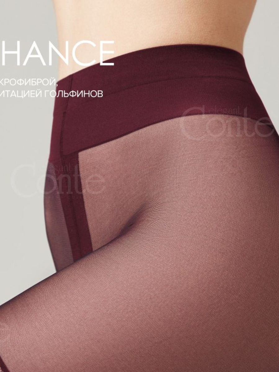 Conte Chance 50 Den - Fantasy Opaque Women's Tights with Imitation Golfs (16С-136СП)
