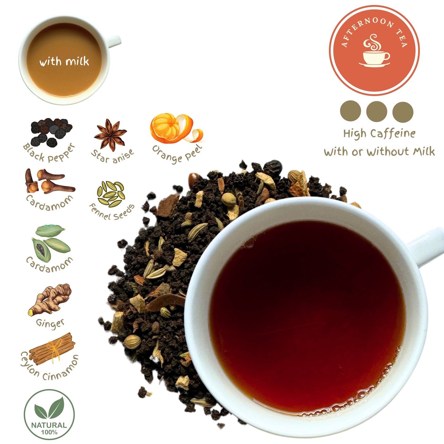 Masala Assam Black Tiger Chai Loose Leaf Tea