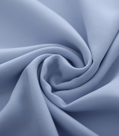 Sky Blue Long Sleeve Mock Neck Maternity Blouse