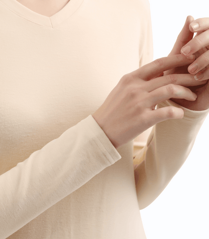 V-Neck Fitted Maternity Maxi Sweater Dress