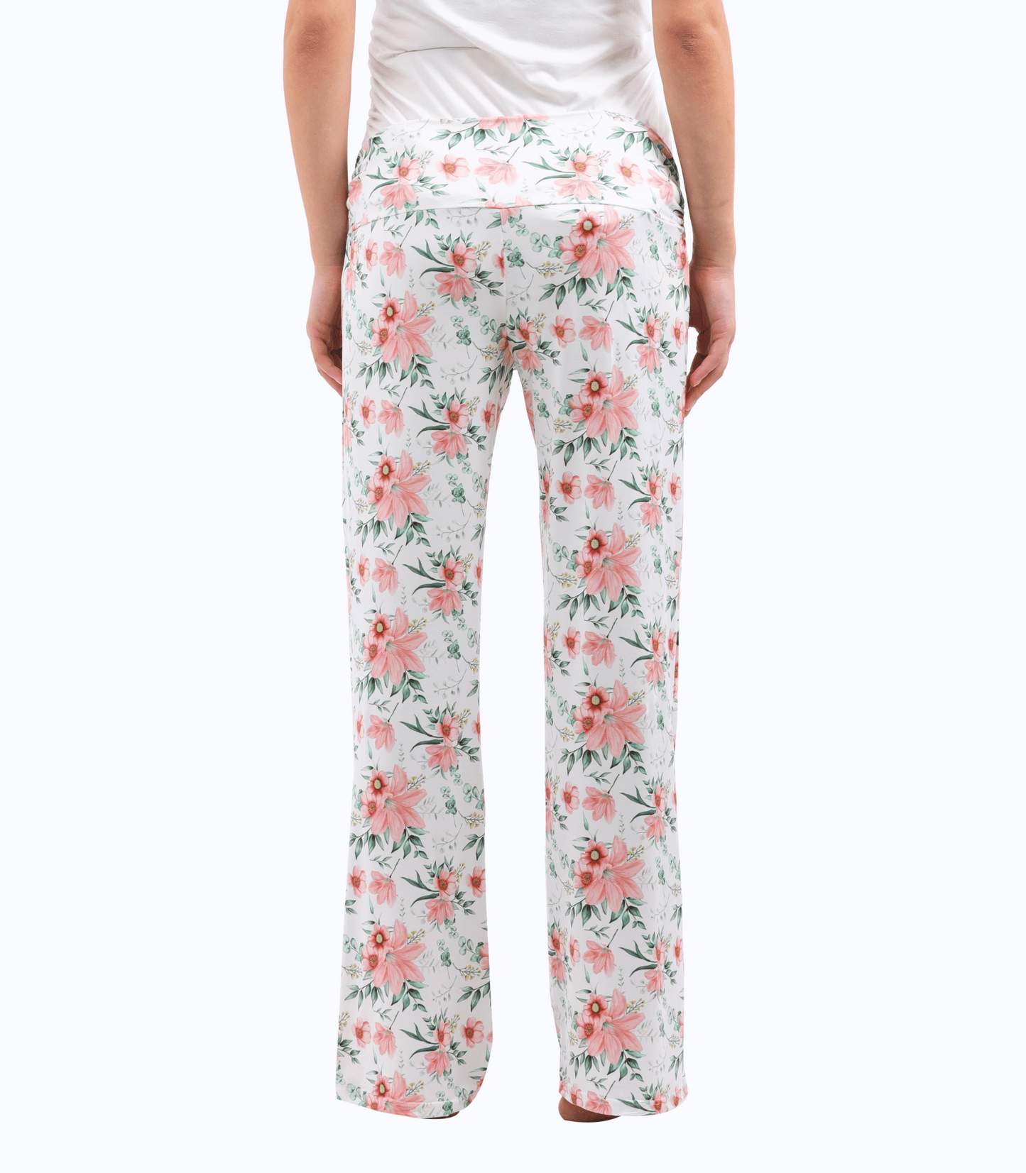 Below Bump Maternity Postpartum Pajama Pants (Floral)