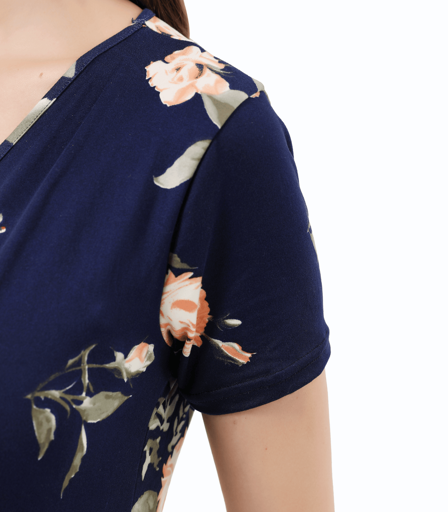 Floral Hi-Low Maternity Maxi Dress