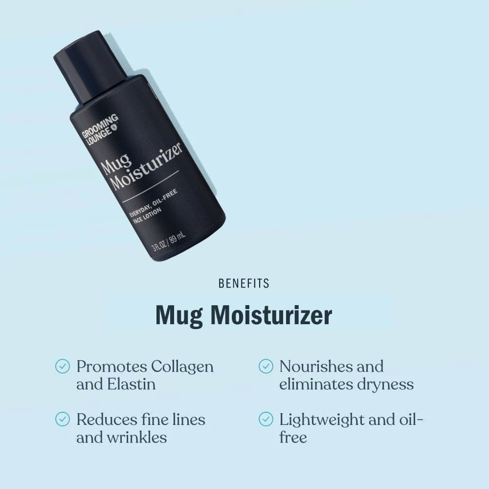 Grooming Lounge Mug Moisturizer -- Oil-Free Men's Face Hydrator