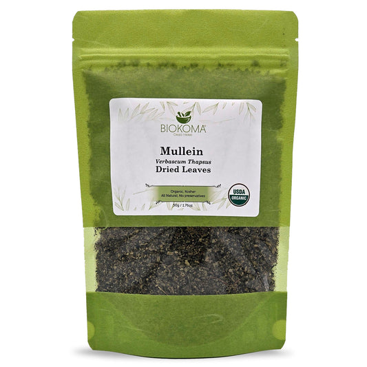 Mullein (Verbascum thapsus) Organic Dried Leaves 50g 1.76oz