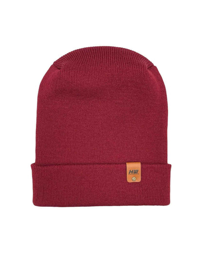 Patented H Stitch Cuffed Beanie, Burnt Maroon