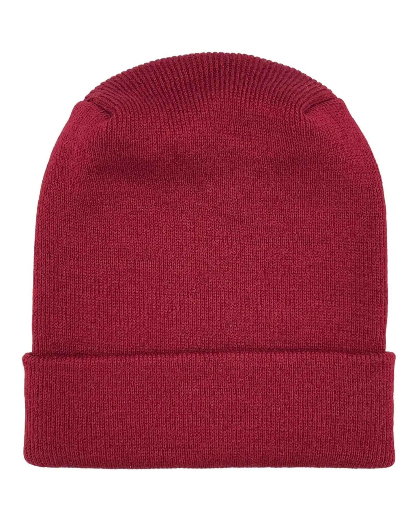 Patented H Stitch Cuffed Beanie, Burnt Maroon