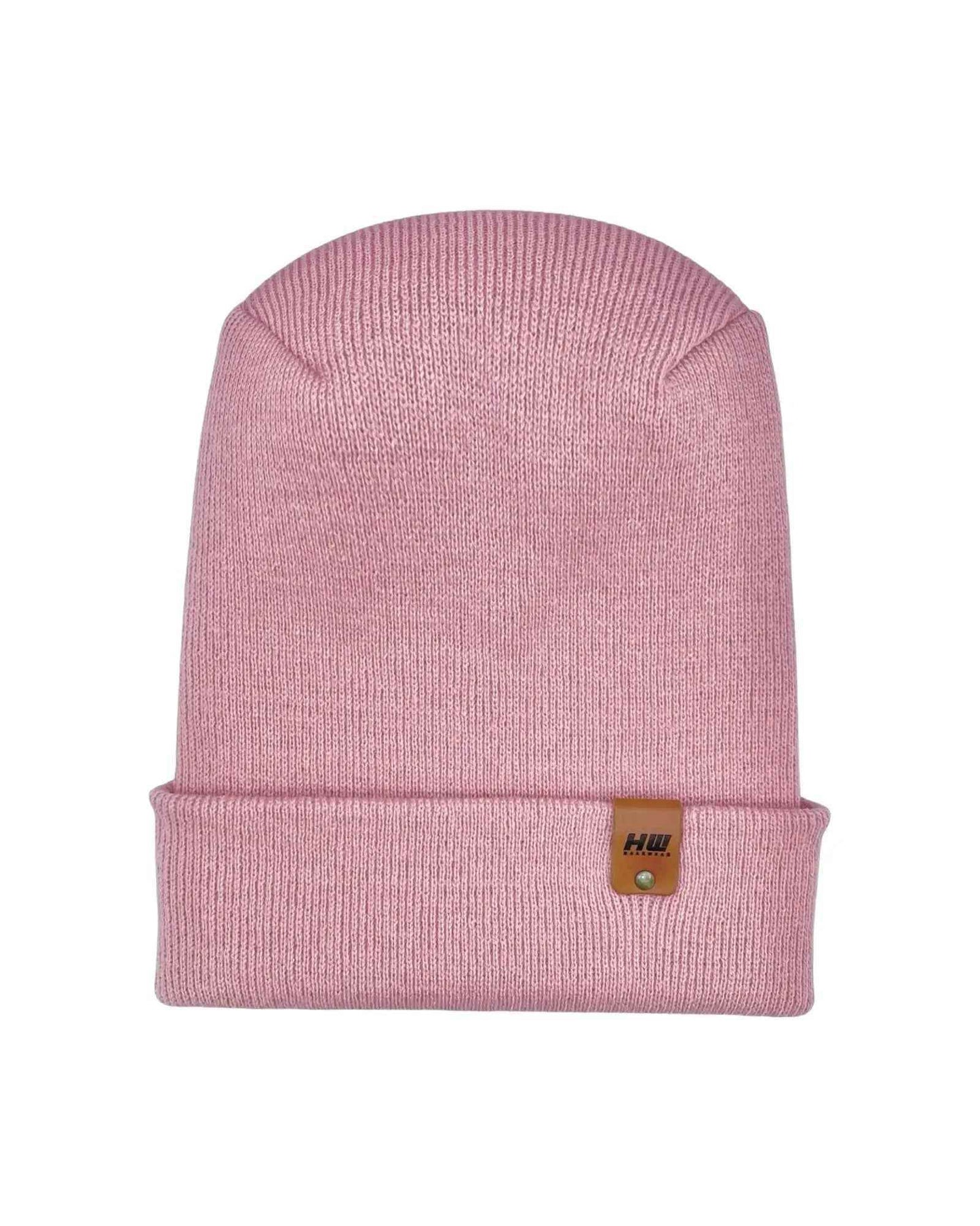 Patented H Stitch Cuffed Beanie, Pearl Pink