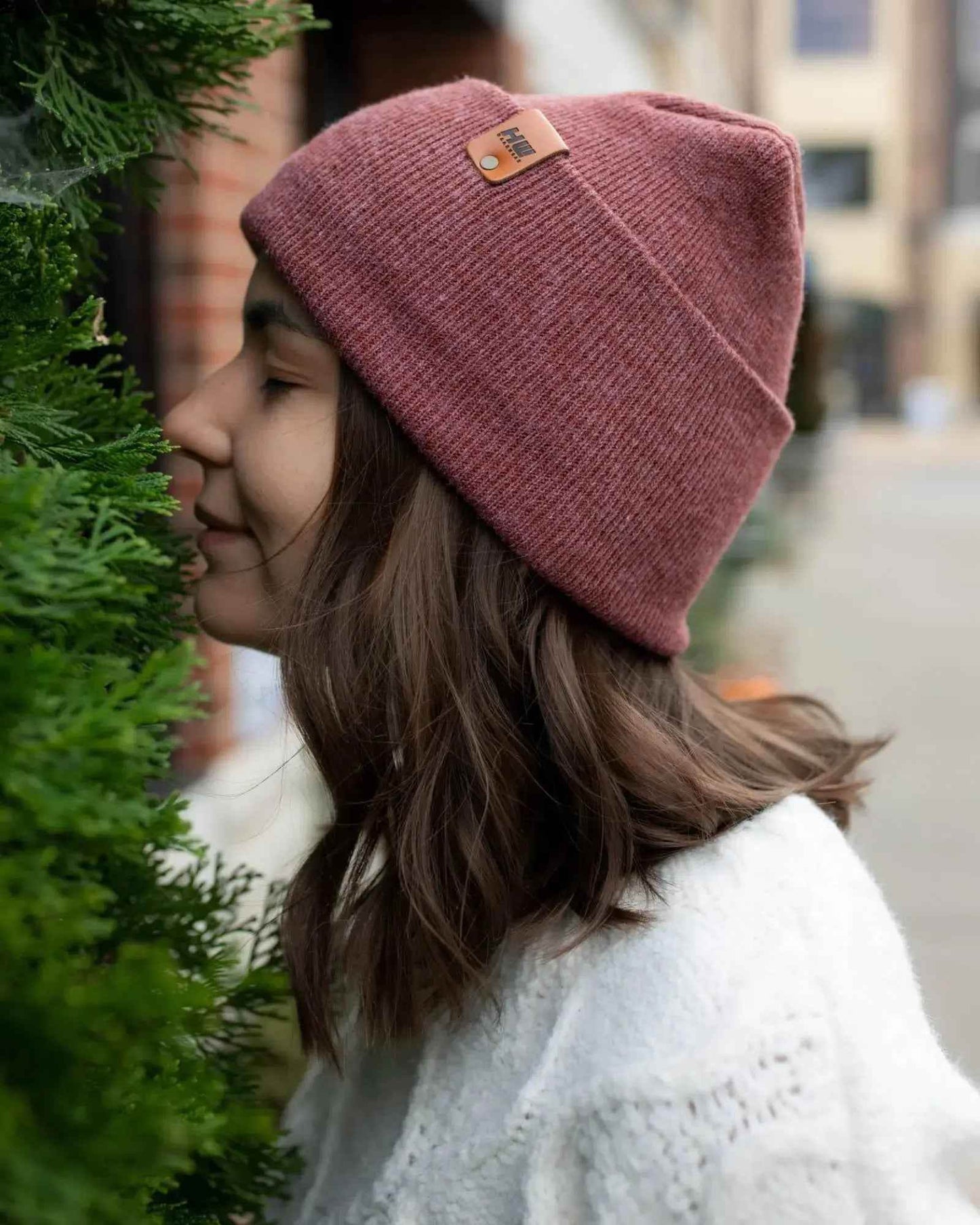 New Patented Design, H Stitch Cuffed Beanie