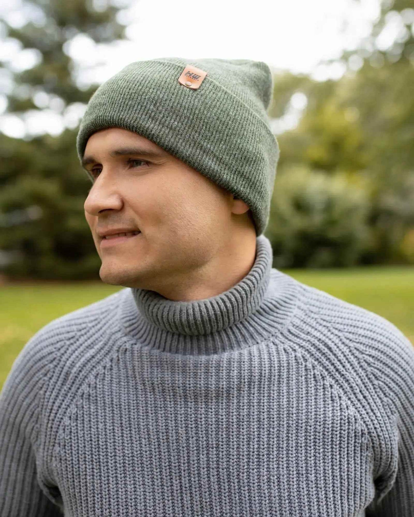 New Patented Design, H Stitch Cuffed Beanie