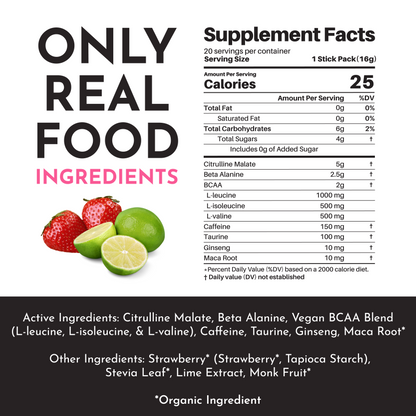 Strawberry Limeade Pre-Workout - NSF