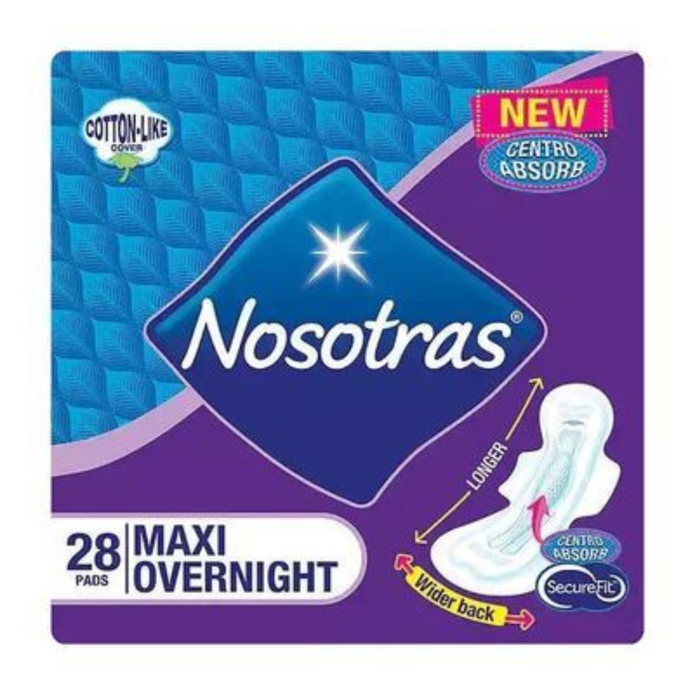 Nosotras Maxi Overnight Pads (28 units)