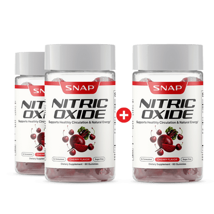 Nitric Oxide Gummies - Cherry Flavor - Buy 2 Get 1 FREE!