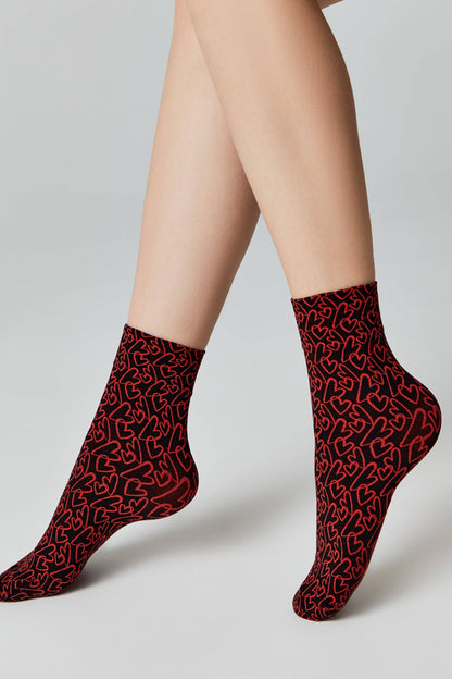 Dense Socks Conte Fantasy - "Love" Designs