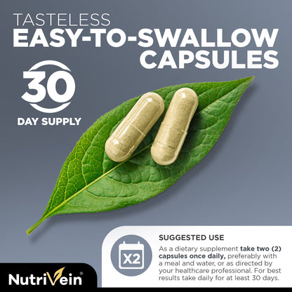 Nutrivein Premium DHT Blocker for Men & Women - with Biotin - 30 Day Supply (60 Caps)