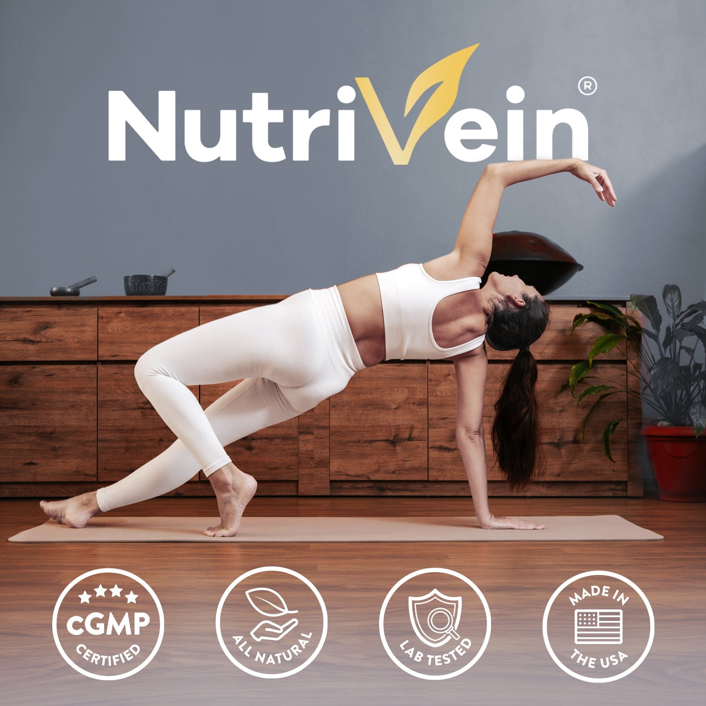 Nutrivein Premium DHT Blocker for Men & Women - with Biotin - 30 Day Supply (60 Caps)