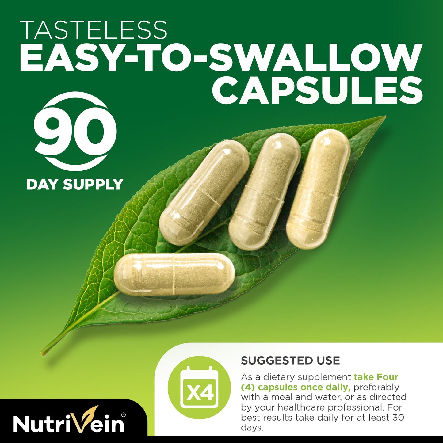 Nutrivein Whole Food Multivitamin for Men & Women – 120 Vegan Multivitamin Caps for Adults