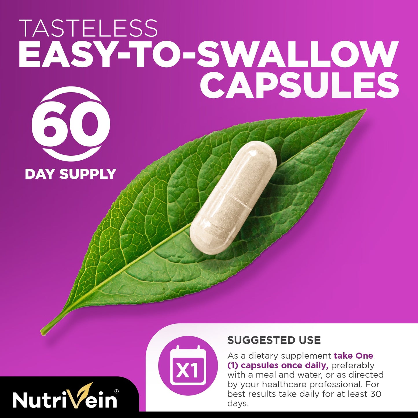 Nutrivein Premium Zinc Picolinate 100mg - 120 Capsules