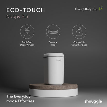 Changing Essentials Kit: Shnuggle Changing Mat + Diaper Pail + Better Bag Liners (90 Day Supply)