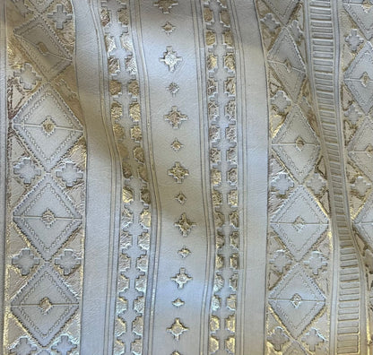 **Gilded Navajo Embossed Leather Hat Band Only 951z