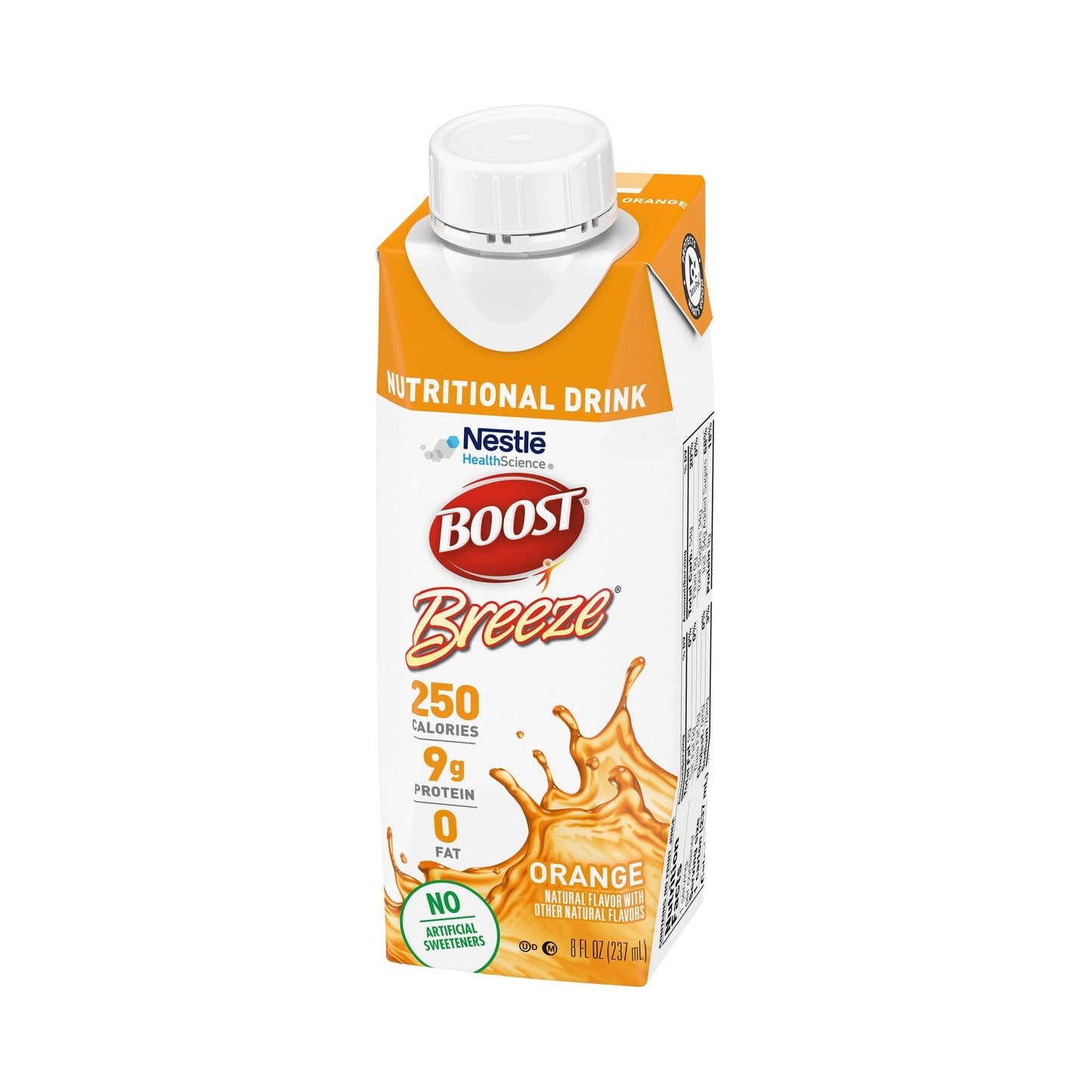 Nestle Boost Breeze, Orange, 8 oz carton, CS/24