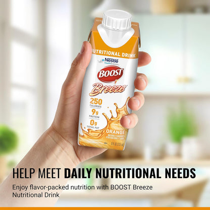Nestle Boost Breeze, Orange, 8 oz carton, CS/24