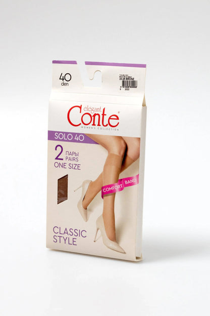 Knee Highs Conte Solo 40 Den (2 pairs)
