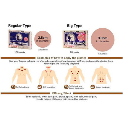 [Damage Box] Nichiban Roihi-Tsuboko Pain Relief Patches Warm 156P