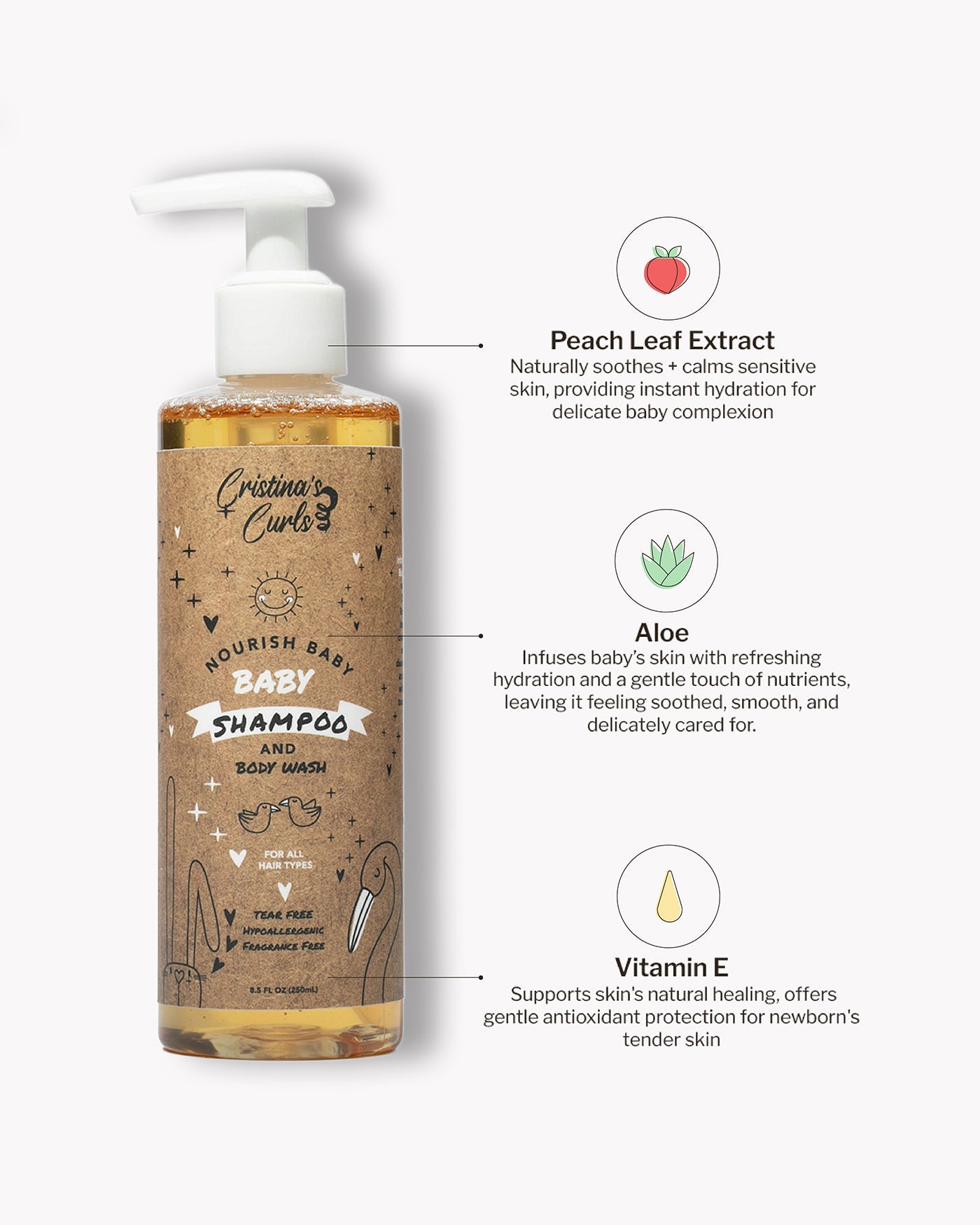 Nourishing Baby Shampoo + Body Wash