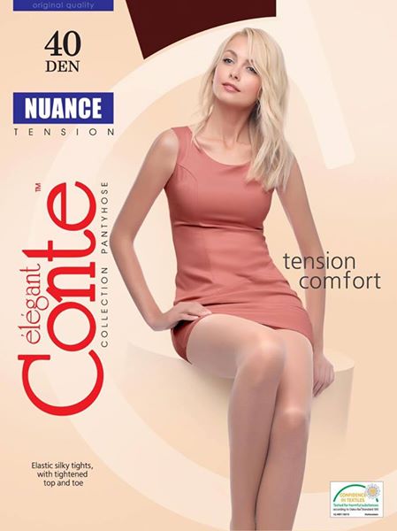 Conte Nuance 40 Den - Classic Women's Tights with a Reinforced Shorts (8С-37СП)