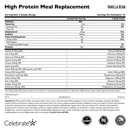High Protein Meal Replacement Powder