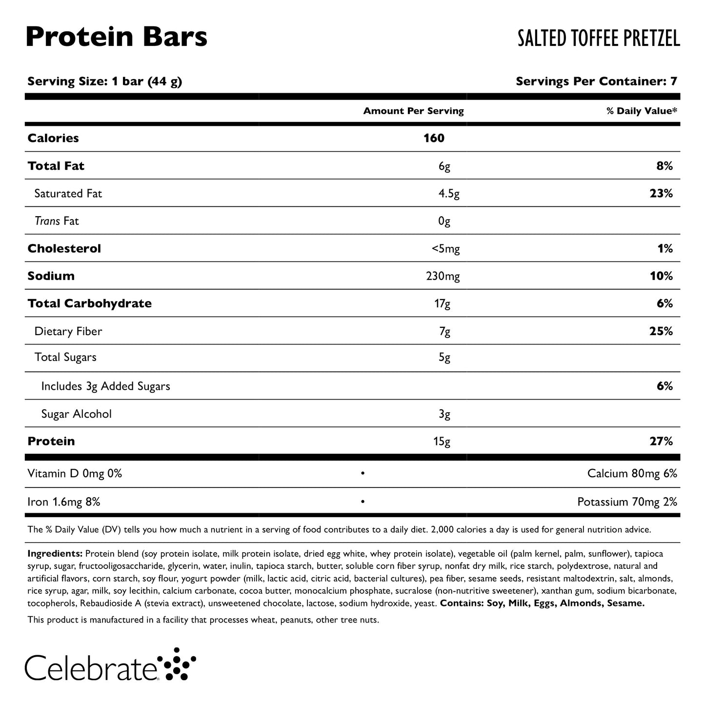 Bariatric Protein Bars, 7 Count