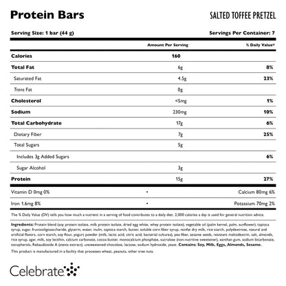 Bariatric Protein Bars, 7 Count