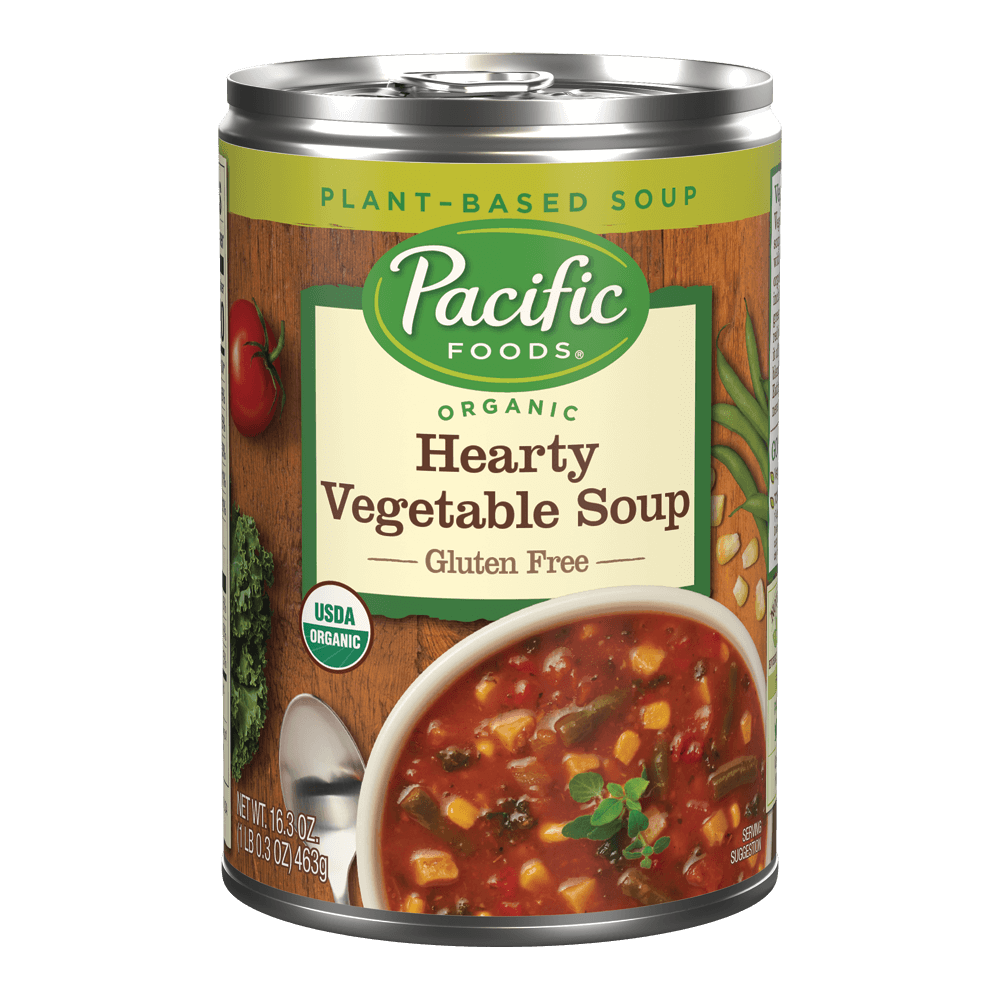 Pacific Foods Hearty Vegetable Soup 12-Pack 16.3 Oz Cans