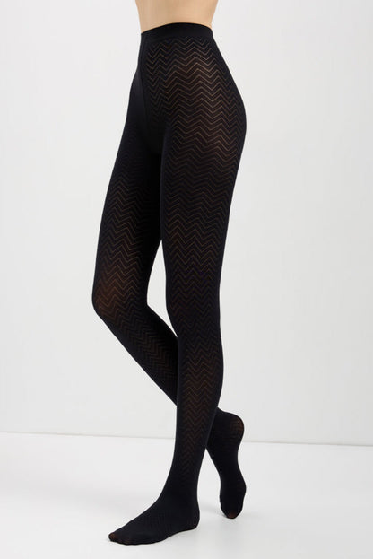 Fantasy Tights Conte Orient - Zigzag pattern