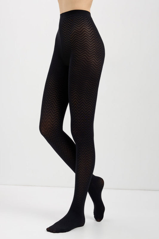 Fantasy Tights Conte Orient - Zigzag pattern