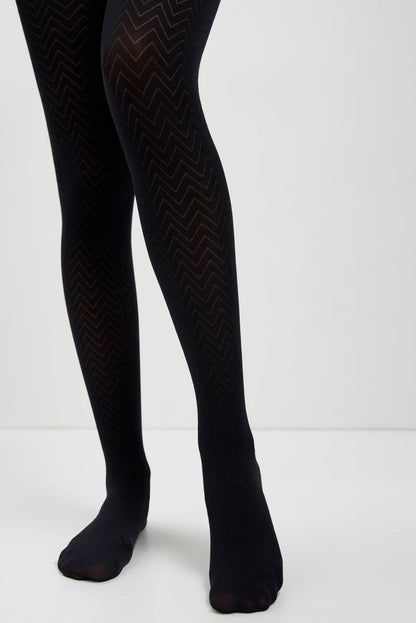 Fantasy Tights Conte Orient - Zigzag pattern