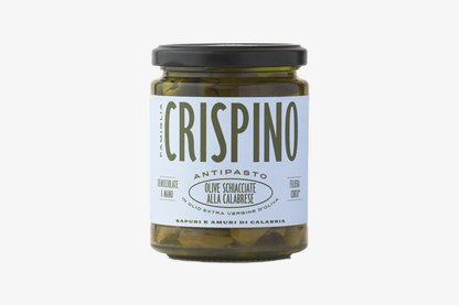 Famiglia Crispino Calabrian Crushed Olives — Italian Olive Antipasto in EVOO