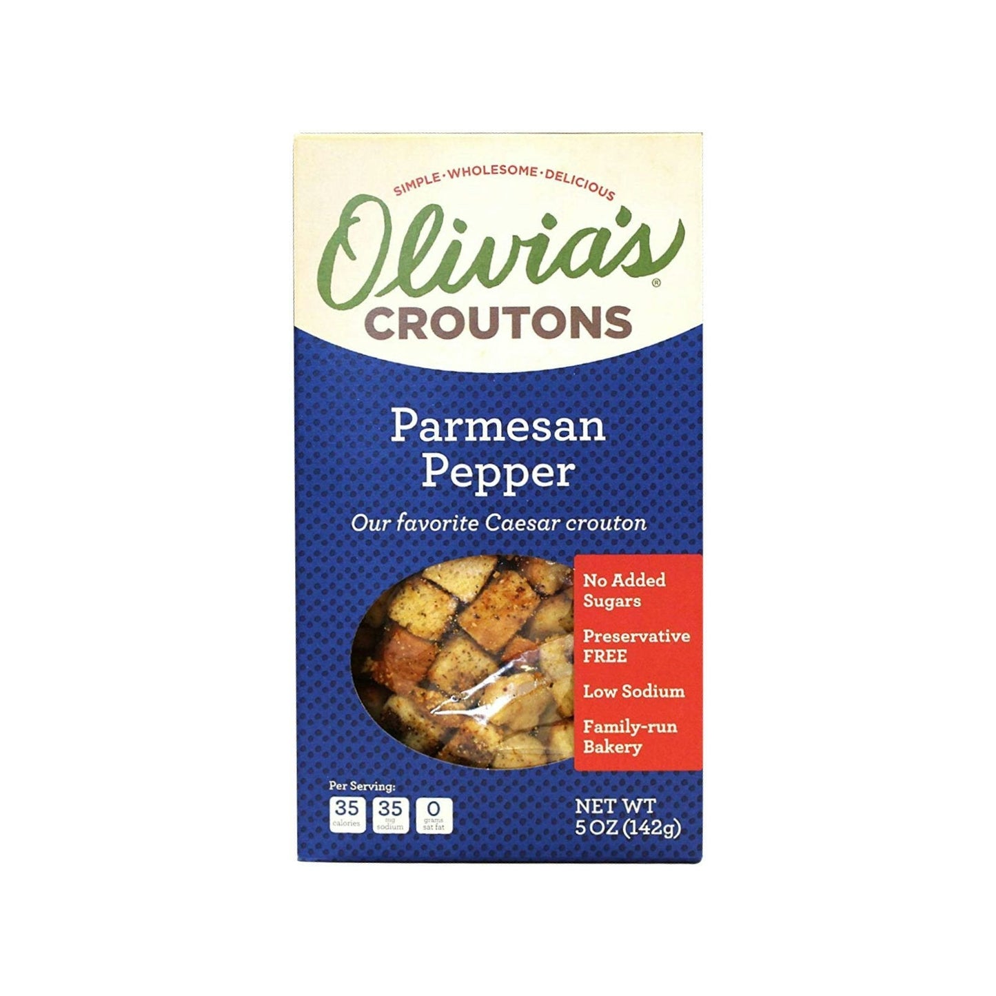 Olivia's - Croutons Parmesan Pepper - Pack of 6 - 5 Oz