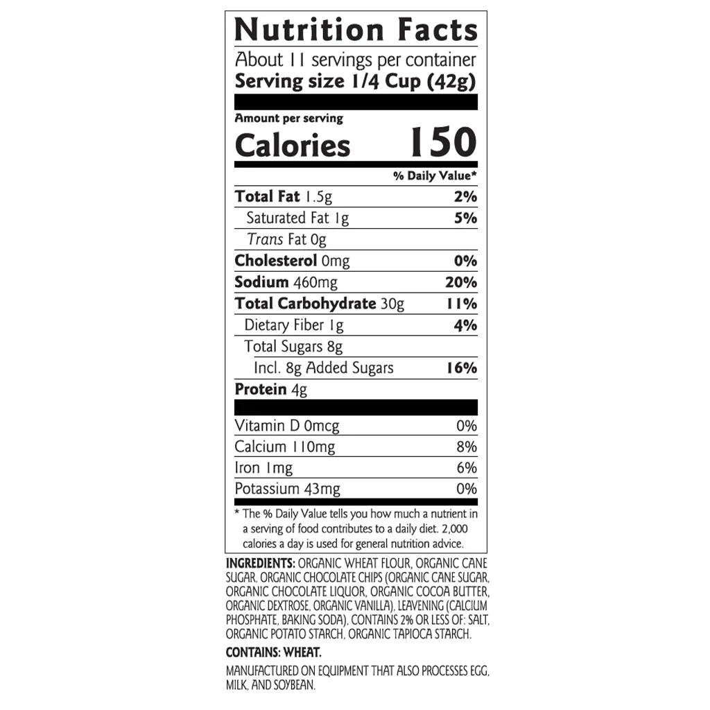 Birch Benders Organic Chocolate Chip Pancake Mix (Case of 6, 16 Oz. Each)