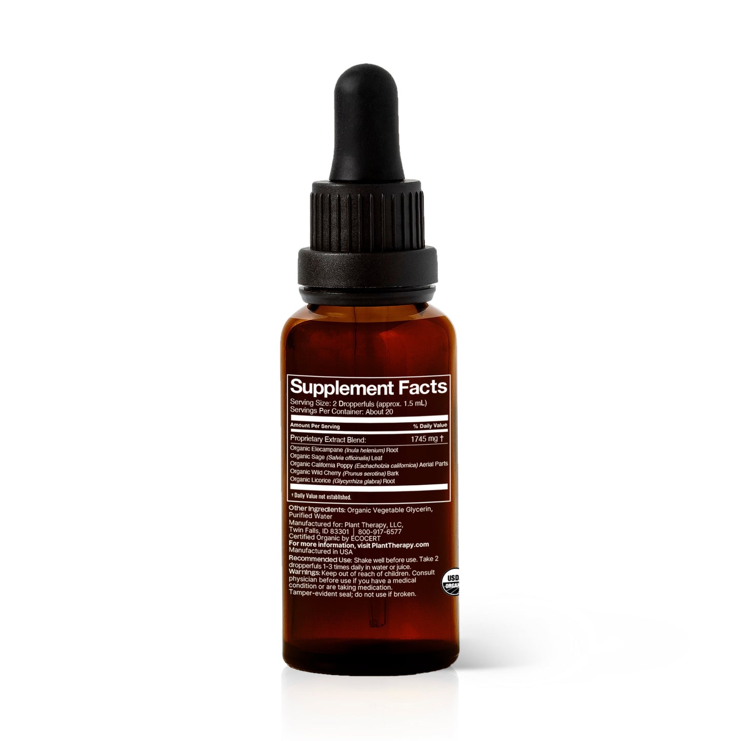 Cough Relief Organic Herbal Supplement